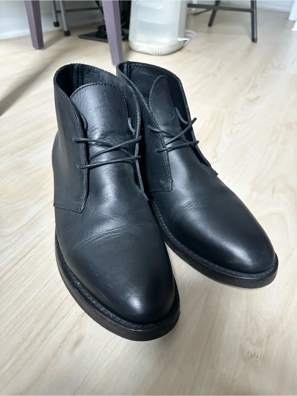 Thursday Boot Company Black Leather Chukka Boots
